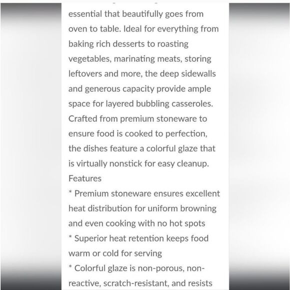 Le Creuset 25cm Rectangular Baking Dish- Marine - Picture 3 of 7